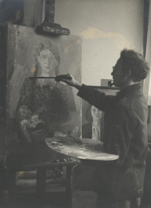 Max van Dam porträtiert Hannelore le Coultre, ca. 1940