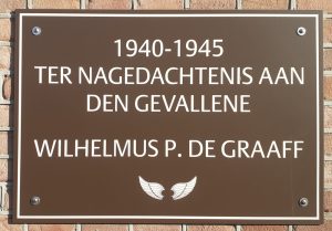Plaquette ter nagedachtenis aan W.P. de Graaff, Station Aalten
