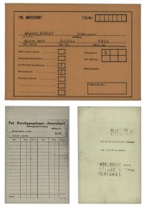 Documents of Johan Winkelhorst from Kamp Amersfoort